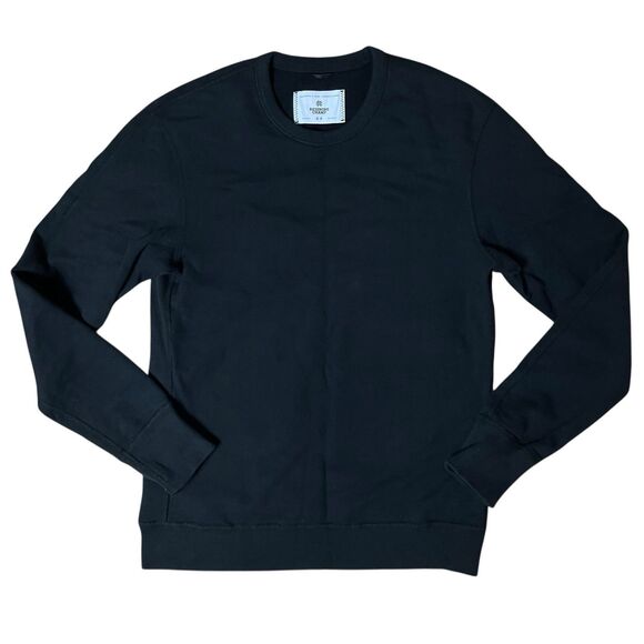 Reigning Champ Mens S Black Cotton Crewneck Sweatshirt Logo Athletic Streetwear - Picture 12 of 12